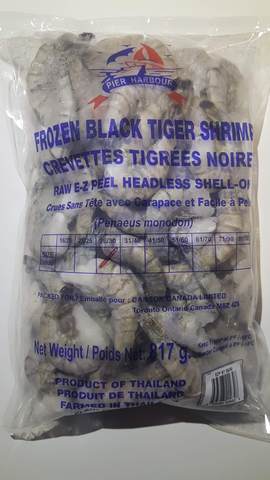 BLACK TIGER SHRIMP RAW (HEAD-LESS) Easy Peel - THAILAND - PIER HARBOUR –  Ocean Packers