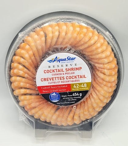 BLACK TIGER SHRIMP COOKED PEELED (TAIL-OFF) - THAILAND - PIER HARBOUR BRAND